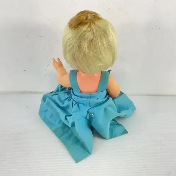 Vintage 1960s Mattel Cheerful Tearful Baby Doll W/ Outfit Plastic Toy Pre-Owned